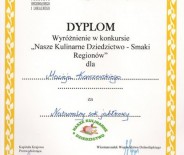 Wyróżnienie Smaki Regionów 2010